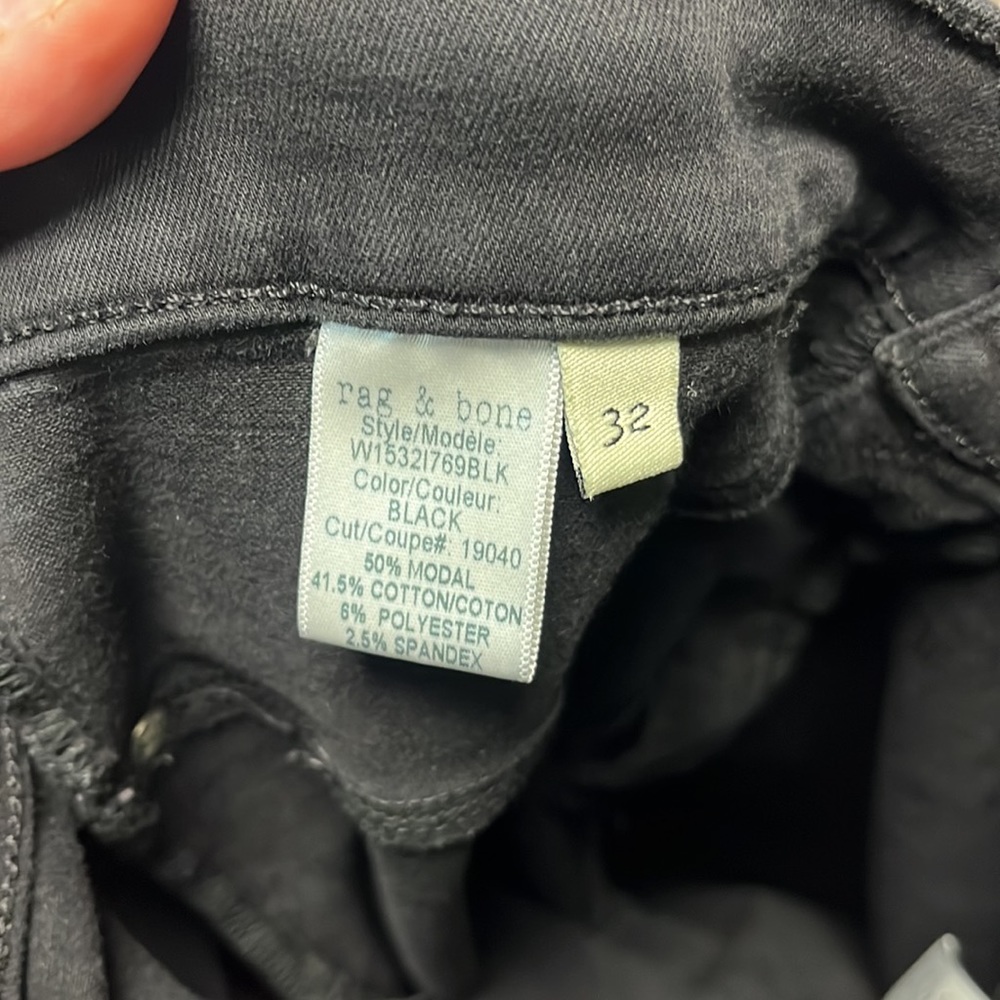 Black Rag & Bone High Rise Skinny Jeans - Picture 4 of 5